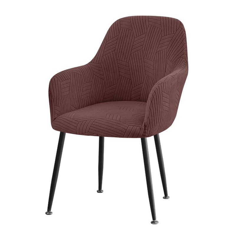 

1/4pcs Jacquard Dining Chair Cover Elastic High Armchair Protective Case All-inclusive Seat Cover Protector for Living Room 1pc Chair Cover