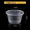 Shengbile Disposable Round Meal Prep Containers - 100 Sets
