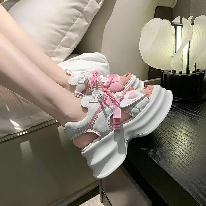 

High Quality Sports Platform Korea Woman Shoes On Sale 2025 Trending Pvc Sandal Low Price Summer Comfortable Sandals for Women 40