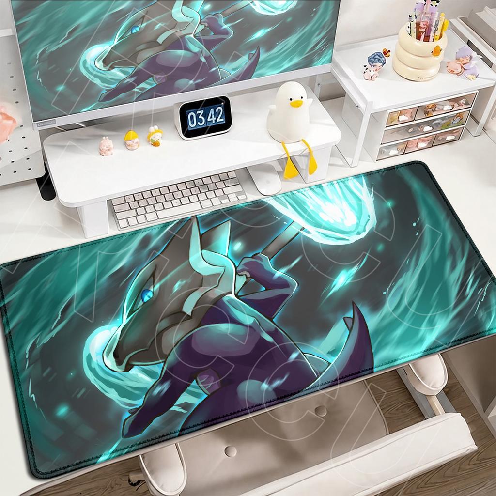 P-Pokemons PC Office Mat Kawaii Cubone Large Mousepad E-sports Gaming Accessories Computer Keyboard Desk Carpet Locking Edge Rug