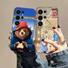 Cute P-Paddingtons Bear Phone Case For Samsung S 24 Fe 25 Ultra Plus 20 Lite 21 30 22 23 24 22 Ultra 5G Fundas