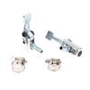 2 Stück 1/4" Verriegelndes Luftventil Reifenfüller mit Schlauchanschluss Auto Reifenluftventil Füller Pumpe Ventil Auto Aufblasbare Anschlüsse