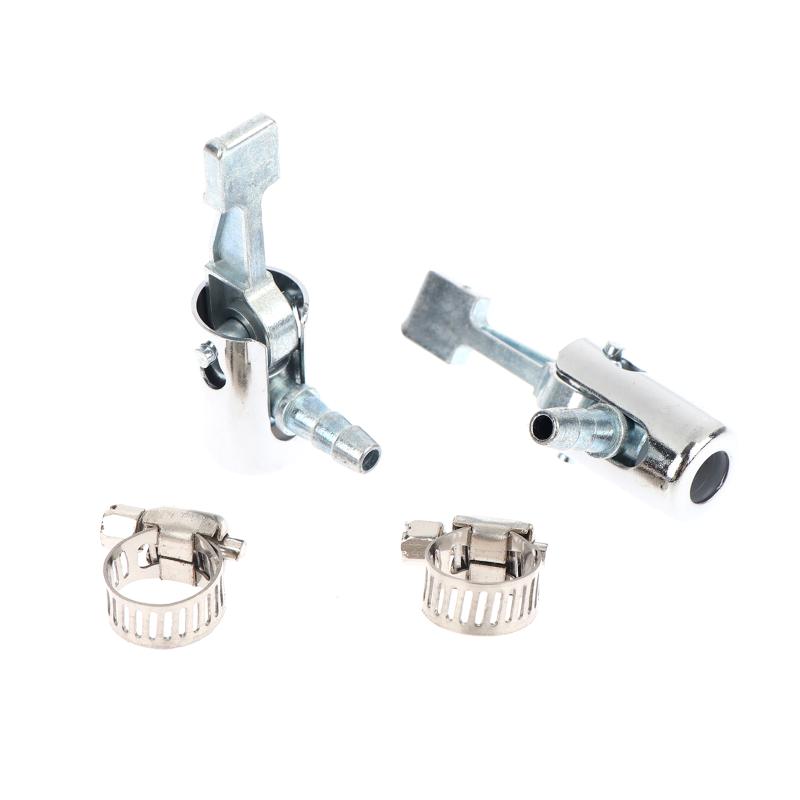 2 Stück 1/4" Verriegelndes Luftventil Reifenfüller mit Schlauchanschluss Auto Reifenluftventil Füller Pumpe Ventil Auto Aufblasbare Anschlüsse