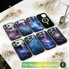 Starry Sky Phone Case For iPhone17,16,15,14,13,12,11 Plus,Pro Magnetic For Magsafe Wireless Charging