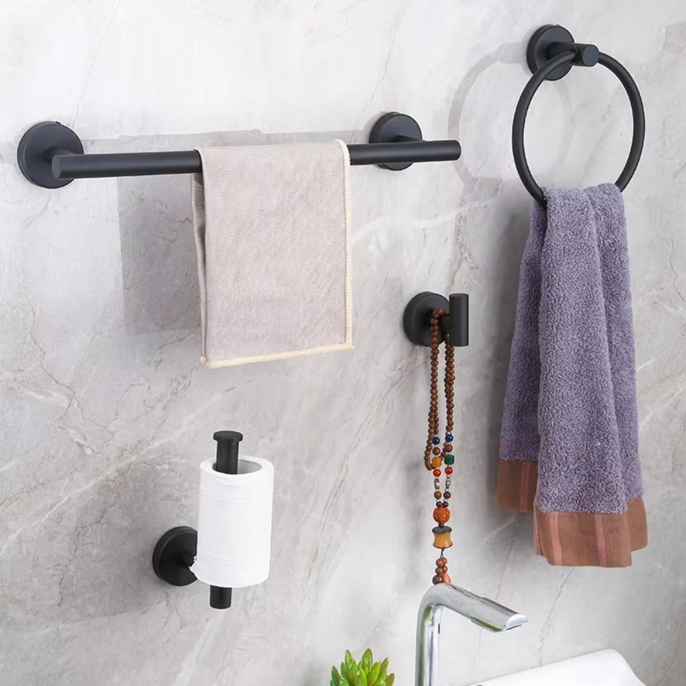 2PCS Stainless Steel Suction Cup Hooks Detachable Robe Hangers Space Saving Wall Hook  Bedroom