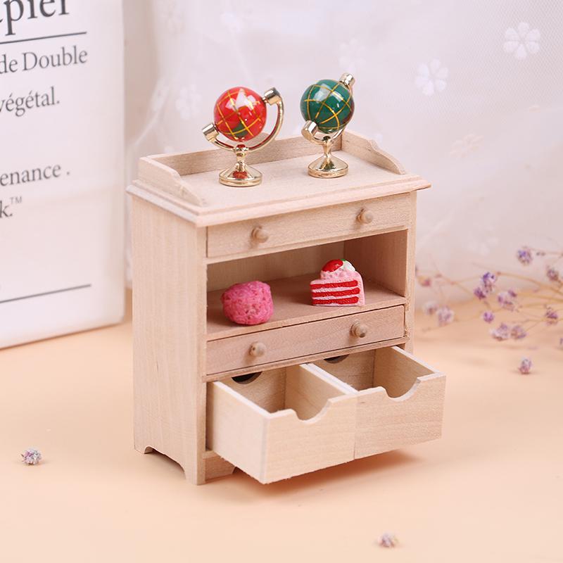 1:12 Dollhouse Miniature Cabinet Set Model Doll House Living Room Accessories