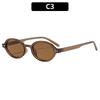 Retro Oval Sunglasses Women Vintage Chic Sunglasses High-End Glasses Uv400 Sunglasses For Trendy Street Outdoor Travel