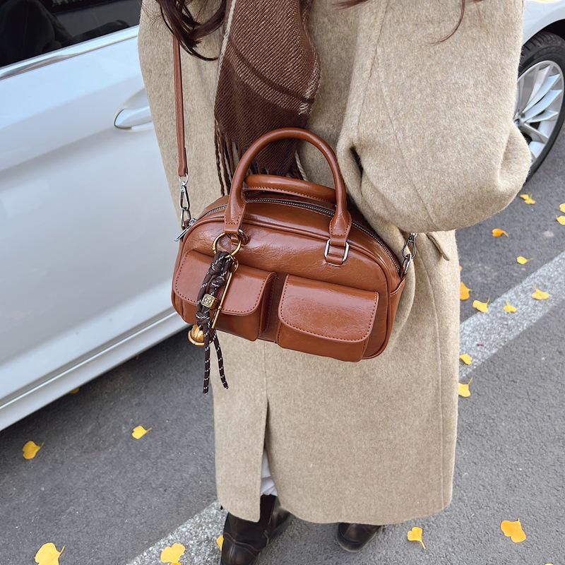 Korean Retro High-End Trendy Baseball Shoulder Bag for Women 2025