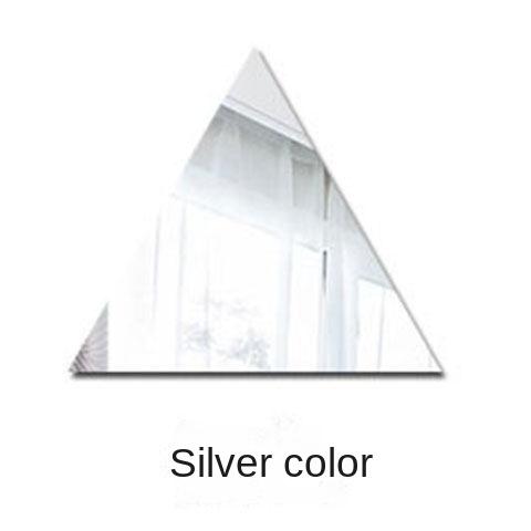 Acrylic Triangle Mirror Wall Stickers DIY 3D Self-adhesive Living Room Restaurant Aisle Floor Personalized Wall Decoration