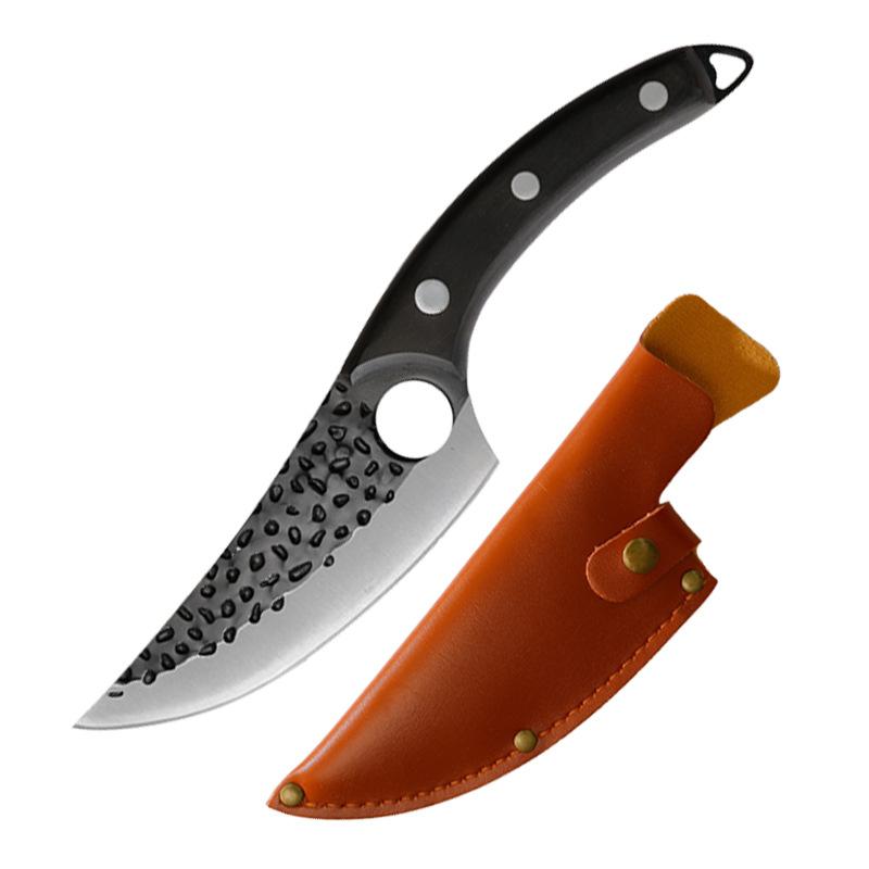 Japoński nóż do mięsa wykonany ze stali węglowej z drewnianym długopisem Full Knife Chef Tan