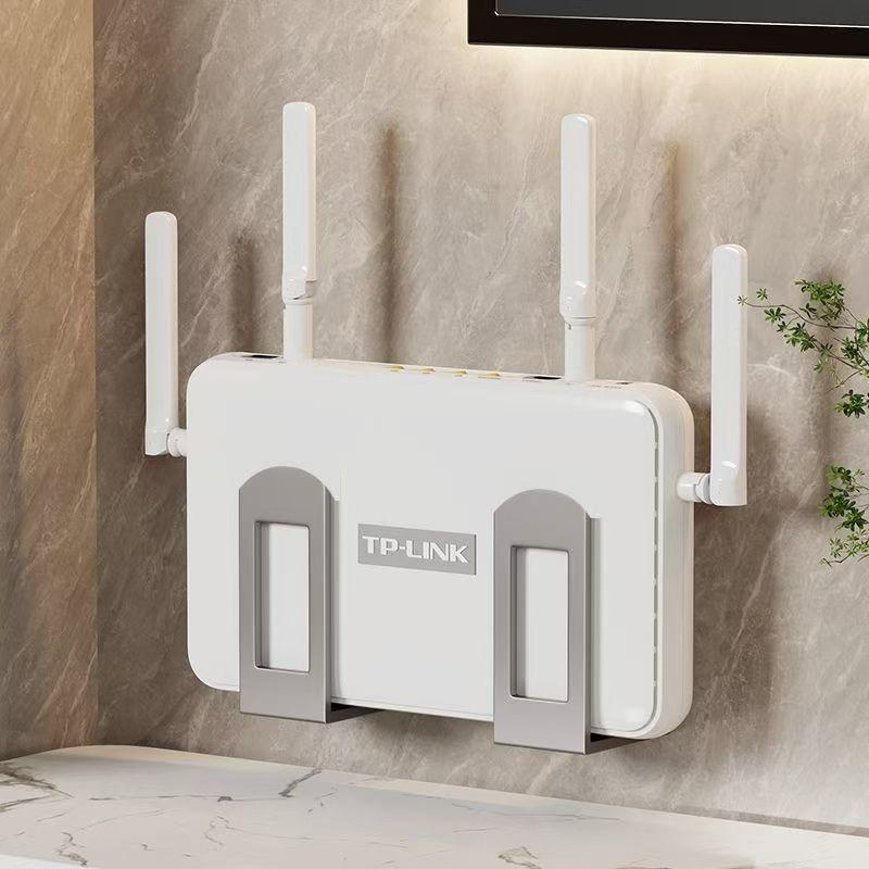 2Pcs Home Router Storage Rack Box Wall Mounted Fixture Support Bracket Set-Top Box WiFi Plament For WiFi Devis Living Room