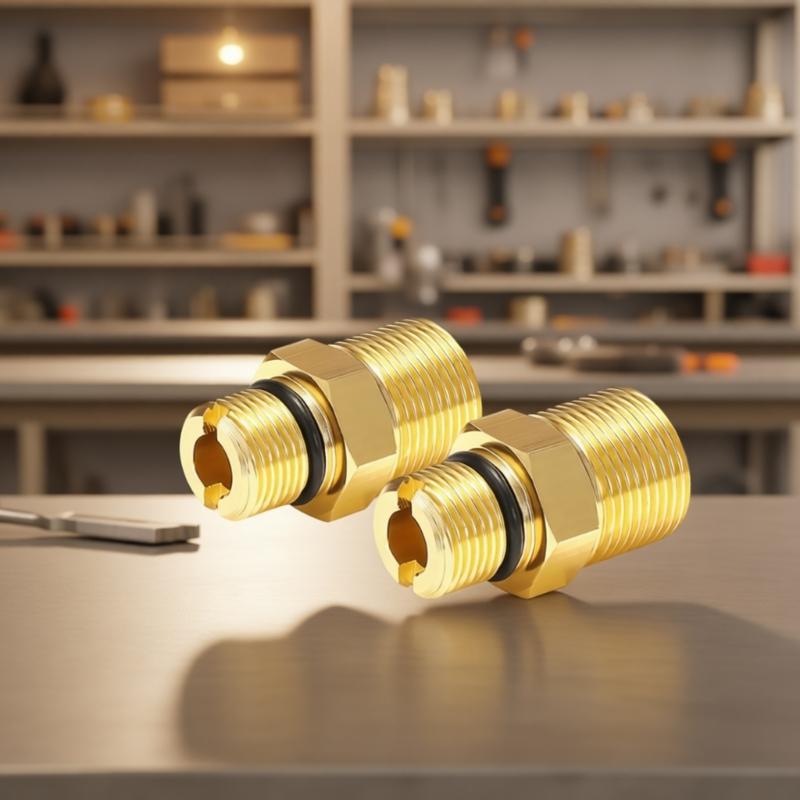 2Pcs Aluminum Water Outlet Fittings With O Rings Seals Water Outlet Fitting For High Pressure Washing Pumps Connection