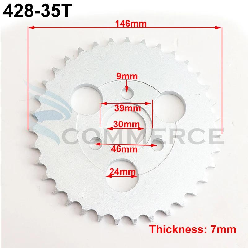 1Pcs 420/428 24T/26T/28T/29T/31T/35T/37T Teeth 30mm Rear Gear Sprocket Fit For Honda Monkey Motorcycle Pit Dirt Bike Accessories