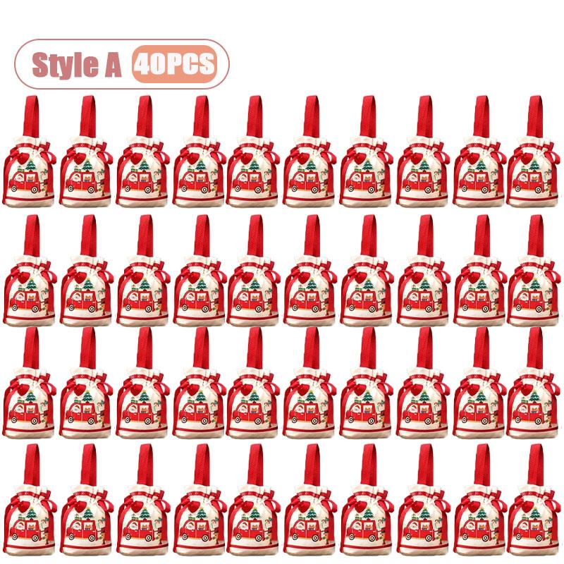 Creative Christmas Gift Bags Apple Candy Bags Peace Night Packaging Box Small Holiday Gift Pouch for Kids and Christmas Gifts
