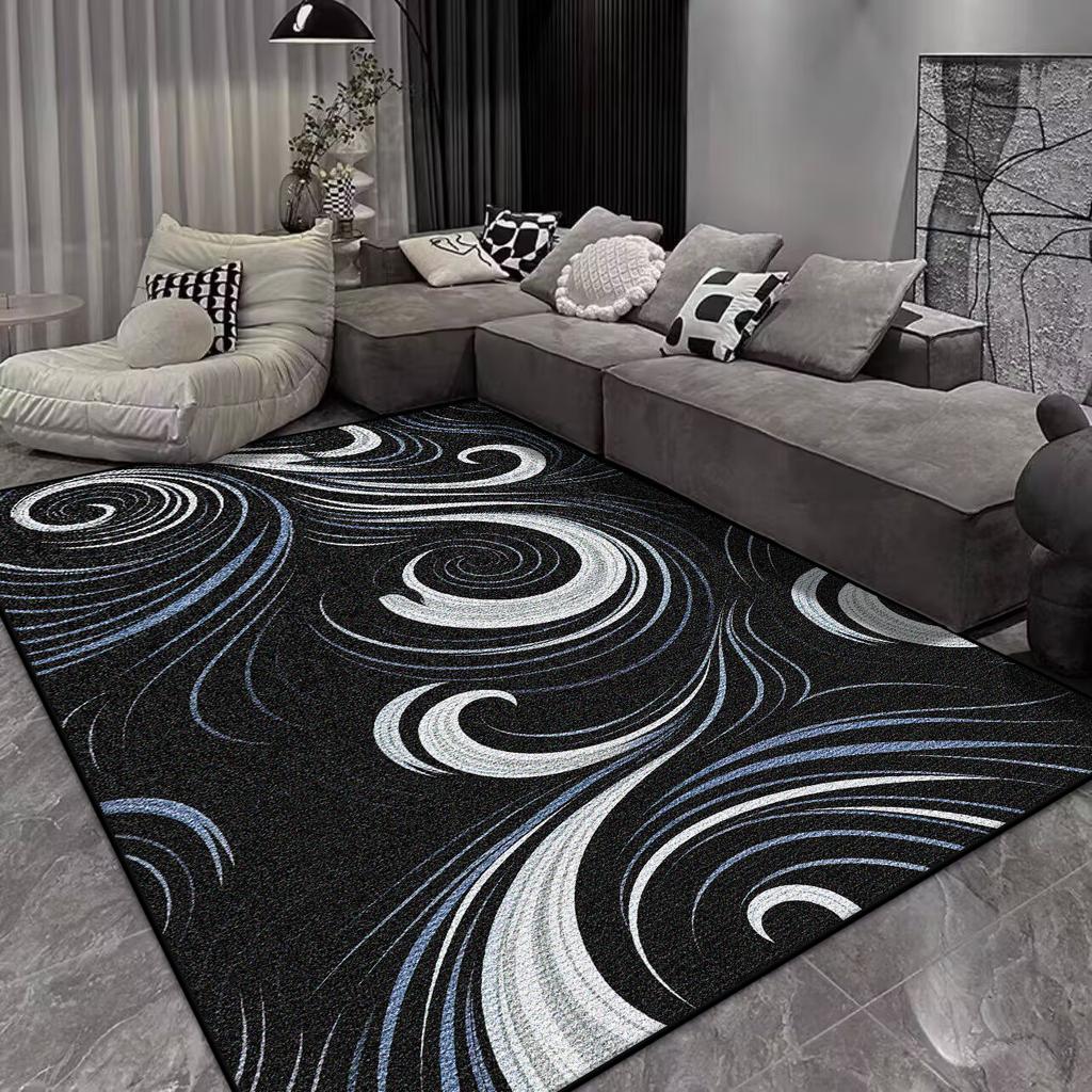 Modern Abstract Style Carpet Living Room Large Size Non-slip Sofa Table Mat Office Lounge Decoration Rug Easy Clean Customizable