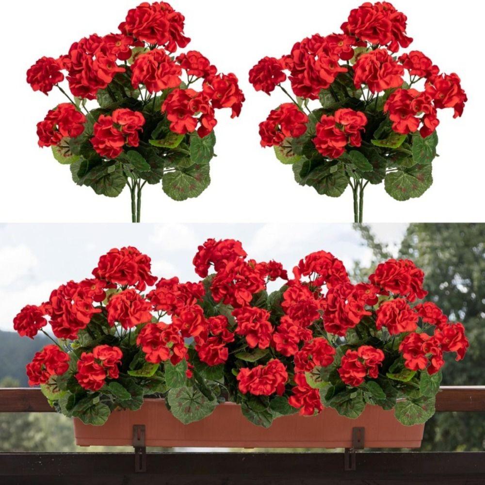 Silk Material Artificial Begonia Simulation Design Floral Arrangement Simulation Geranium Decorative Flower Artificial Texture