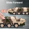 Scale 1:50 DF-31 Missile Launcher Model Toy Car Sound Light Die-cast Metal Missiles Vehicle Models Boys Kids Military Toys Gifts
