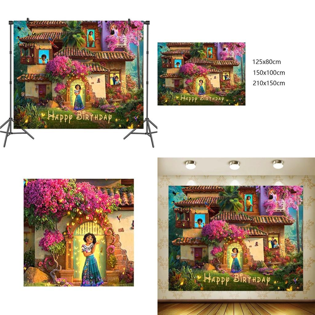 Enchanting Disney Encanto Mirabel Birthday Party Photo Backdrop Banner