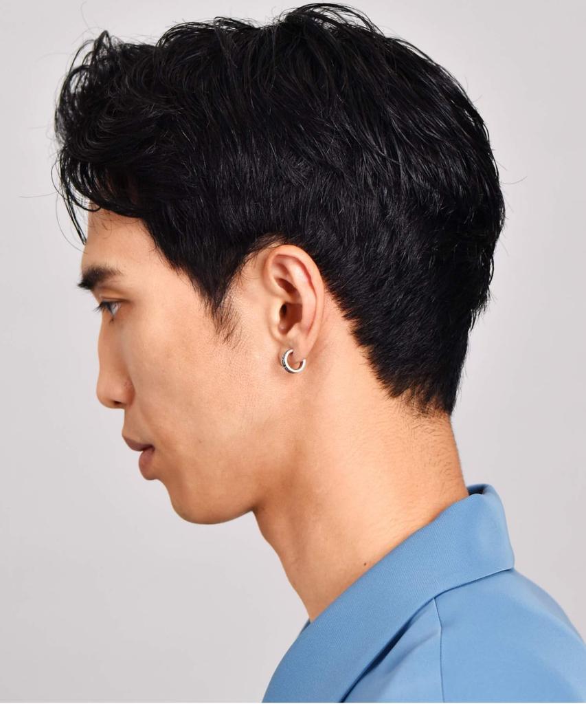 Lionheart HOWL Mane Hoop Earrings, 925 Sterling Silver, Men's, with Pouch