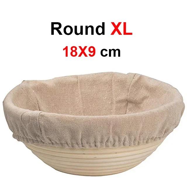 UPORS Rattan Bread Proofing Basket Natural Oval Rattan Wicker Dough Fermentation Sourdough Banneton Bread Basket