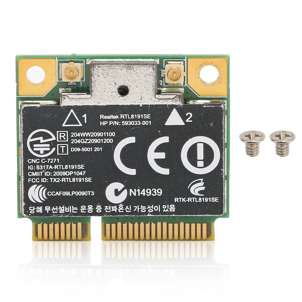 Mini-PCI-E WLAN-Karte Langlebige Platine 2,4 GHz 150 Mbit/s Stabile Drahtlose Netzwerkkarte für Computer