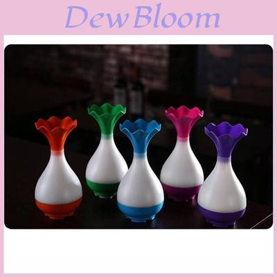 Usb Humidifier With Aromatherapy Vase Design For Home Use Silent Night Light