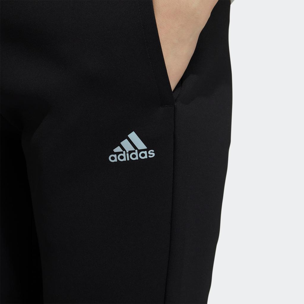 Adidas Solid Color Waistband 3D Colorful Sports Logo Pants Women Pants Black HG1714