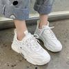 Fashion Comemore New Sneakers Women Spring Platform Casual Sports Shoes Fashion Sneaker Basket Yellow Lace-Up Chunky Footwear Woman 2025