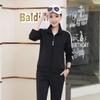 Trendy Three-Stripes Unisex Sports Suit: Customizable LOGO for Spring & Autumn