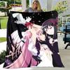 Puella magi madoka magica Kreslená měkká plyšová přikrývka, flanelová přikrývka přikrývka do obývacího pokoje Ložnice Pohovka Pohovka Piknikový povlak