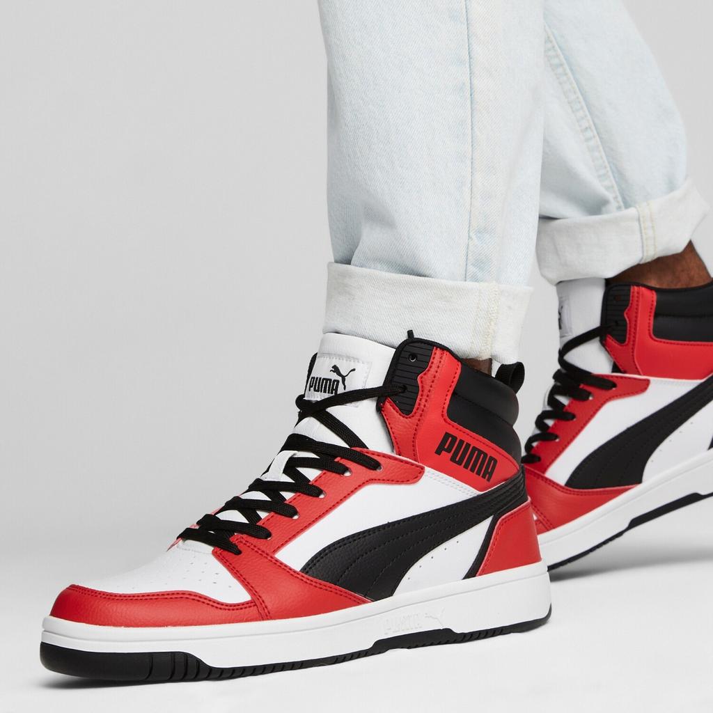 Puma Rebound V6 Sneakers (392326) White/black/forever Red