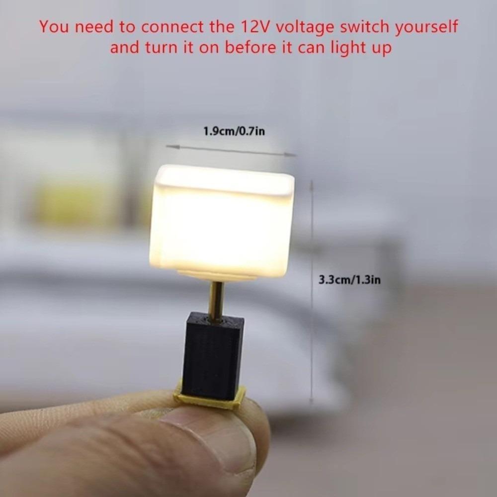 

1PCS DIY Miniature Dollhouse Furniture 1:20 Mini Furniture Toy Lamp Desk Table Lamp Baby Gift F