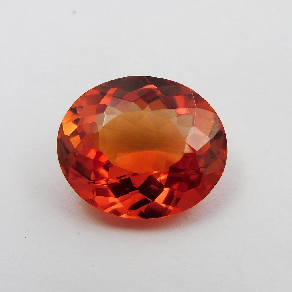 Natural Orange Sapphire 8.90 Ct CERTIFIED Oval Premium Quality Loose Gemstones
