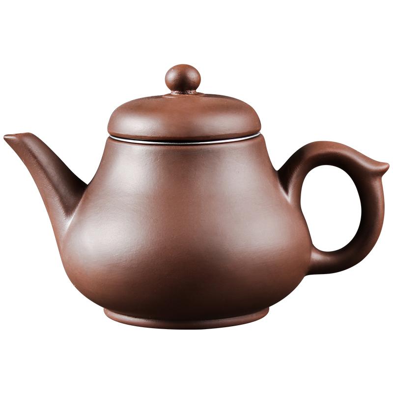 Yixing-Purple Clay Teapot, Large Capacity Teapot, Single Pot with Built-in Stainless Steel Filter, Household Kungfu Tea Set