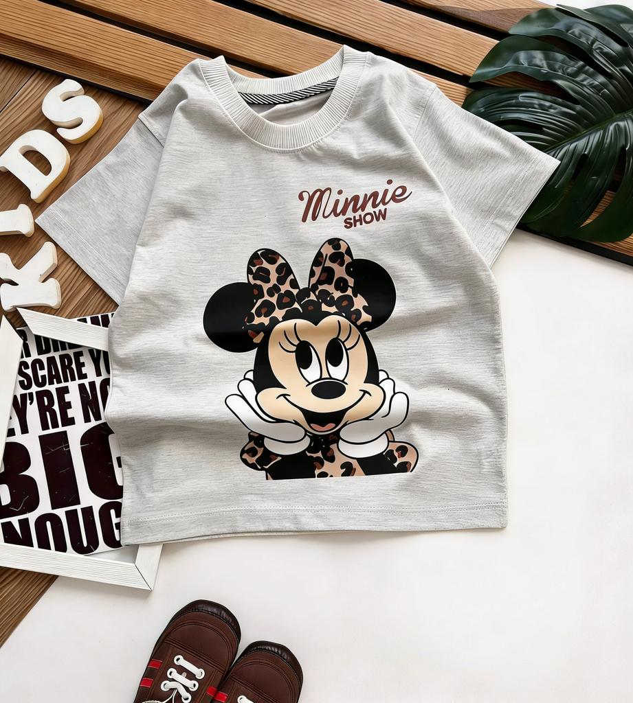2026 Summer Y2k Disney Minnie Mouse T Shirt Women Unisex Short Sleeve Tee Streetwear ParentChild Clothing Loose Casual Tops