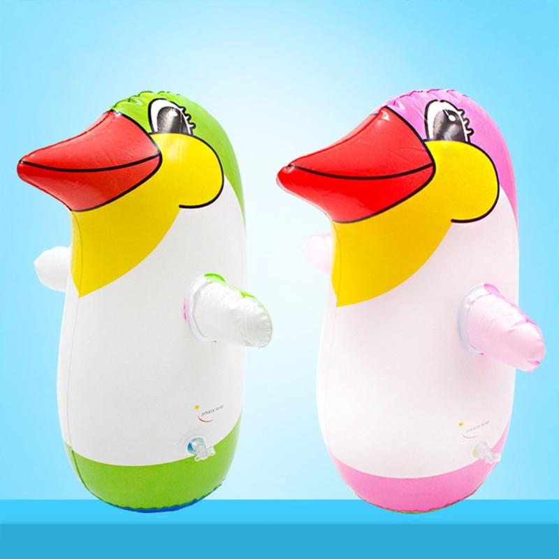 Inflatable Animal Toy Cute Penguin Toy Float Pool Animal Toy Funny Blow up Penguin Balloons for Kids Birthday Party