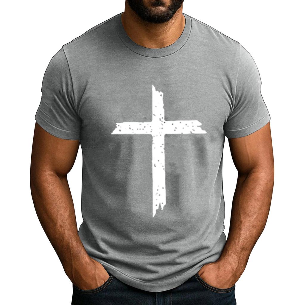 Beliebtes Herren T-Shirt mit Aufdruck, Rundhals, Kurzarm