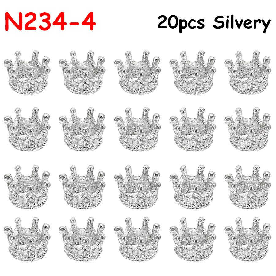 20pcs 1cm Mini Alloy Crown Charms Loose Beads Pendants Dollhouse Metal Crown Miniature Jewelry Making Necklace DIY Crafts