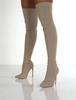 Large Size Boots Knitted Sexy Stiletto 2025 Autumn and Winter New Ins Knee Socks Boots
