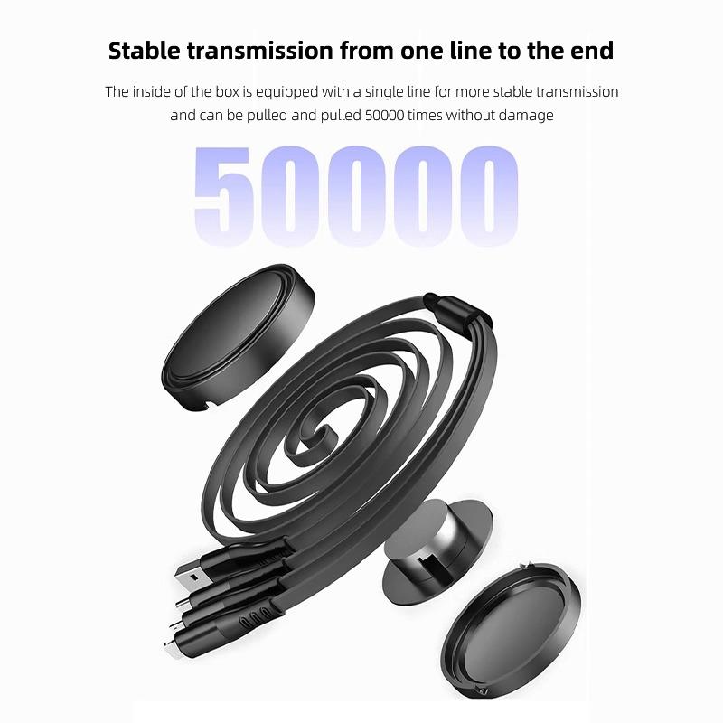 rcmjh6 Car Logo Fast Charger 3 In 1 Micro USB Type C Data Wire For Volvo ES90 EC40 EX40 EM90 XC90 V90 V60 XC60 V40 S80 S60 S90 C40 XC40