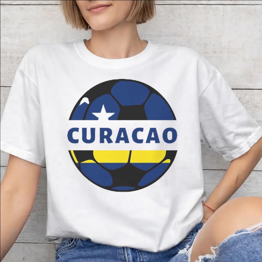 Curacao Football Apparel Unisex T Shirts Cotton Tee Printed Tshirt Clothing