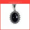 Collana Pendente Gotica Nera Per Donna Con Catena a Croce in Lega Accessorio Gioiello
