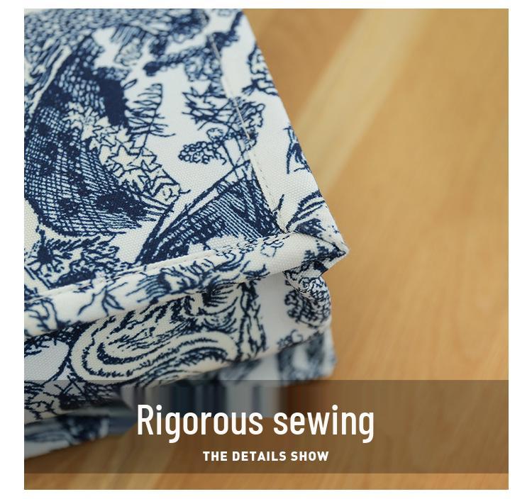 Toamnă/Iarnă 2025 Geantă Tote Canvas Damă de Mare Capacitate cu Broderie Jacquard Chinezesc