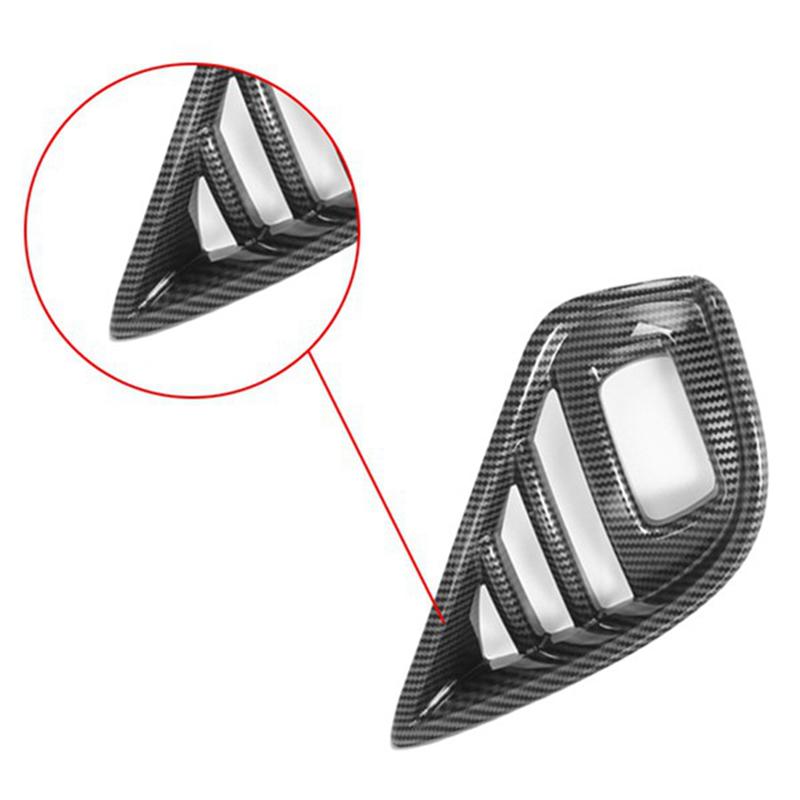 1 Pair Fog Light Cover Foglight Bezel Decoration Frame Car ABS Carbon Fiber For Toyota Highlander