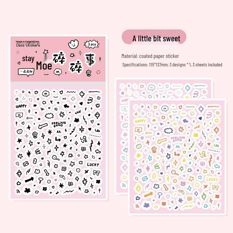 Tengyi Cute Cartoon Bear Stickers for DIY & Decorations