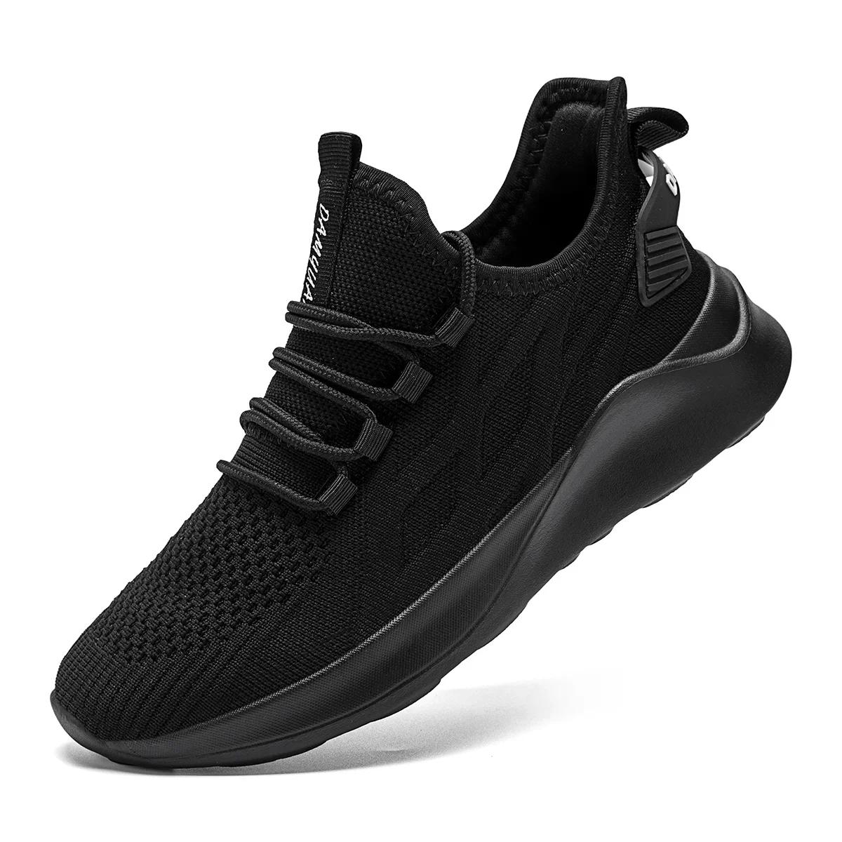 

Damyuan Новые повседневные спортивные туфли для женщин, удобные сетчатые теннисные туфли, легкие мужские кроссовки, большие размеры 36-46, черные спортивные туфли 36 чёрный