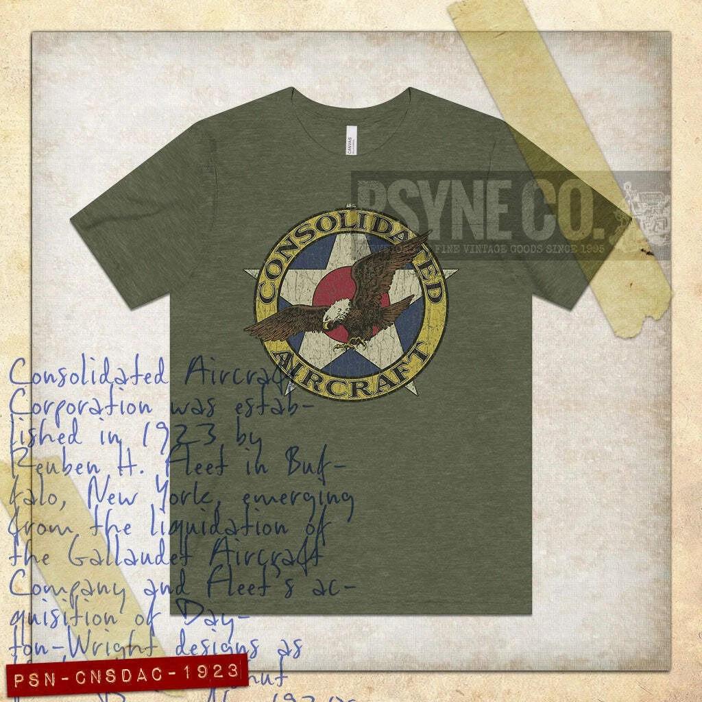 Consolidated Aircraft 1923 Vintage Men’s T shirt S