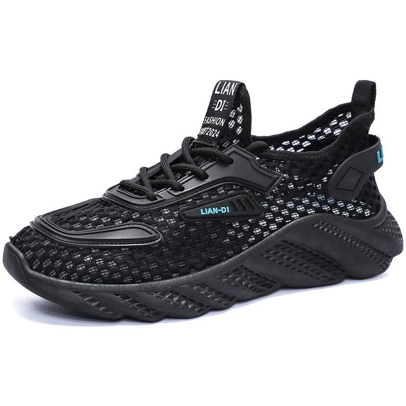 Spring 2025 new breathable mesh shoes casual men's shoes Korean version men's sports shoes trendy fashion mesh shoes