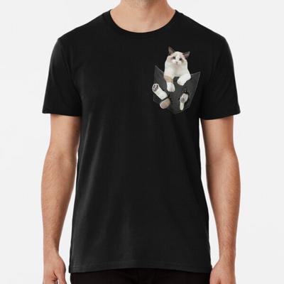 Funny Ragdoll Cat In Pocket T-Shirt S-5XL Best T-Shirt