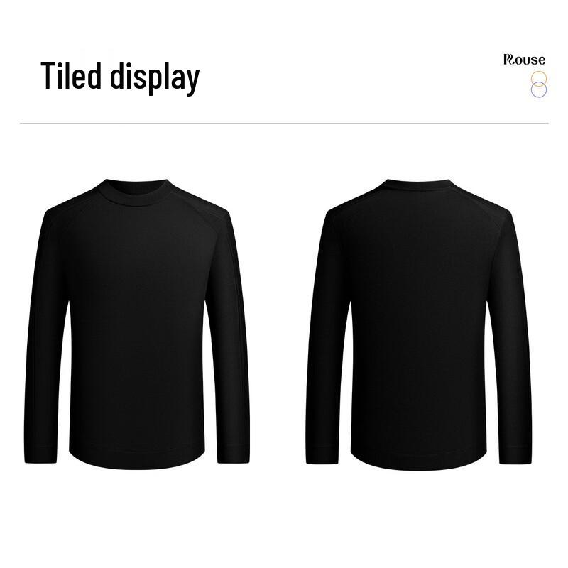 Men's Round Neck Long Sleeve Knitted Pullover